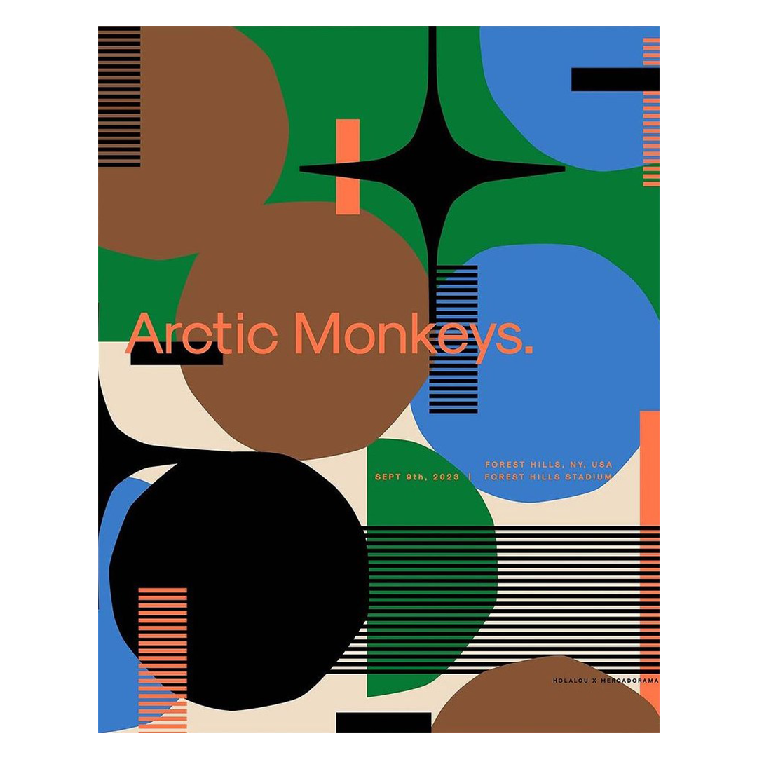 Arctic Monkeys New York Sept 9 2023 x Hola Lou Gig Poster