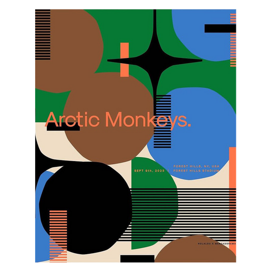 Arctic Monkeys New York Sept 9 2023 x Hola Lou Gig Poster