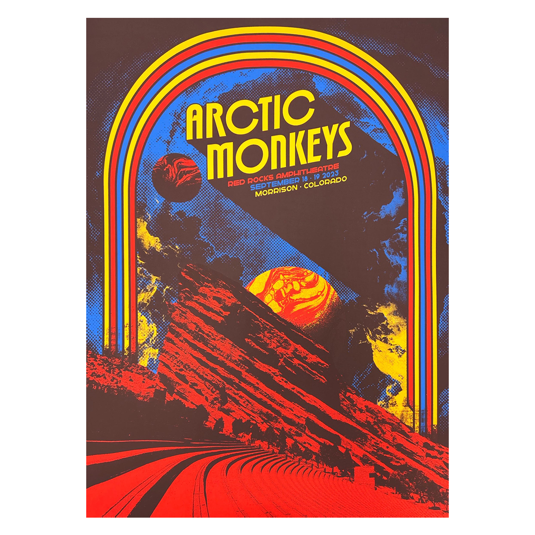 Arctic Monkeys Colorado 2023 x Nares Gig Poster