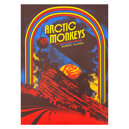 Arctic Monkeys Colorado 2023 x Nares Gig Poster