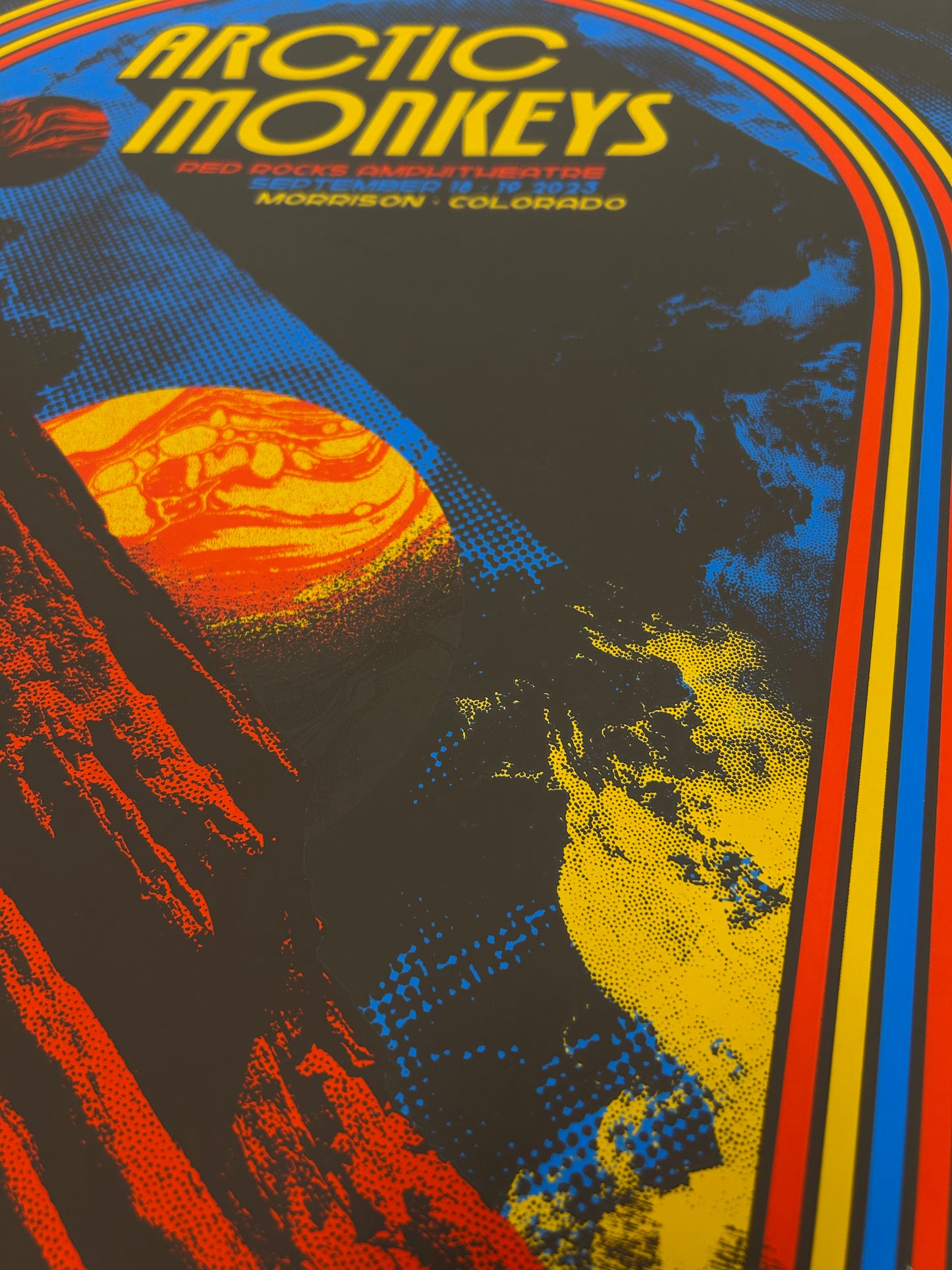 Arctic Monkeys Colorado 2023 x Nares Gig Poster