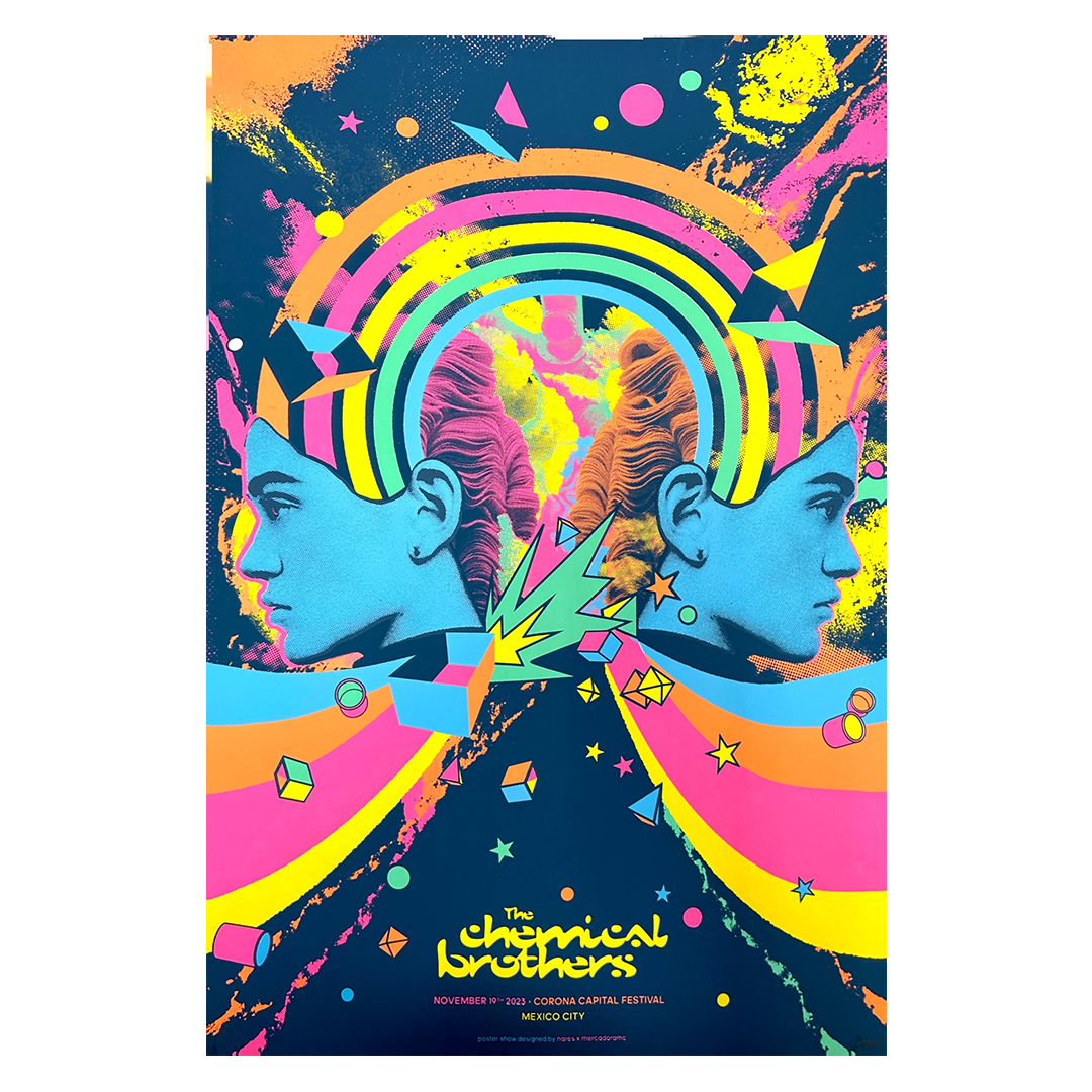 The Chemical Brothers CDMX 2023 x Nares Gig Poster