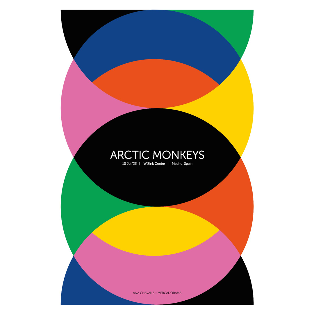 Arctic Monkeys Madrid 2023 x Ana Chavana Gig Poster