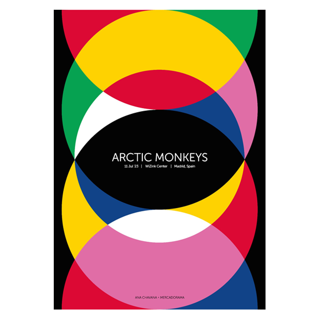 Arctic Monkeys Madrid 2023 x Ana Chavana Gig Poster