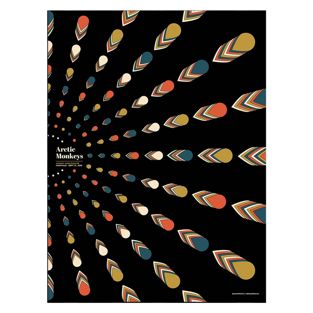 Arctic Monkeys Nashville Sept 13 2023 x Dannnprints Gig Poster
