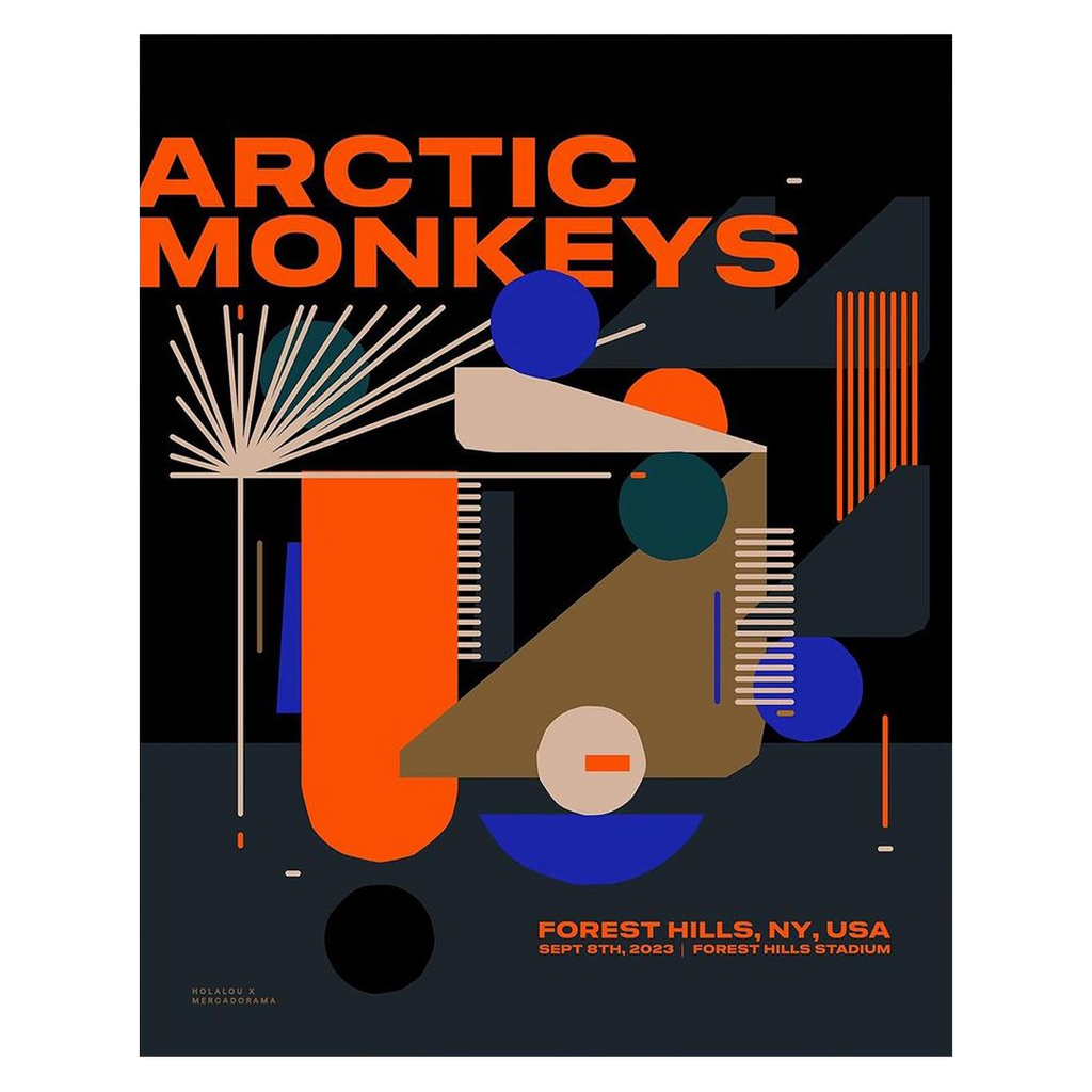 Arctic Monkeys New York Sept 8 2023 x Hola Lou Gig Poster