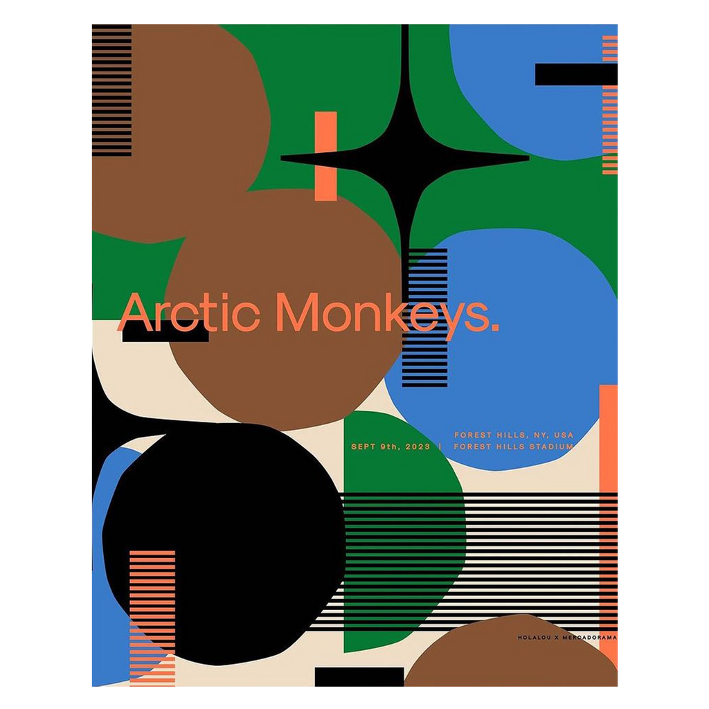 Arctic Monkeys New York Sept 9 2023 x Hola Lou Gig Poster