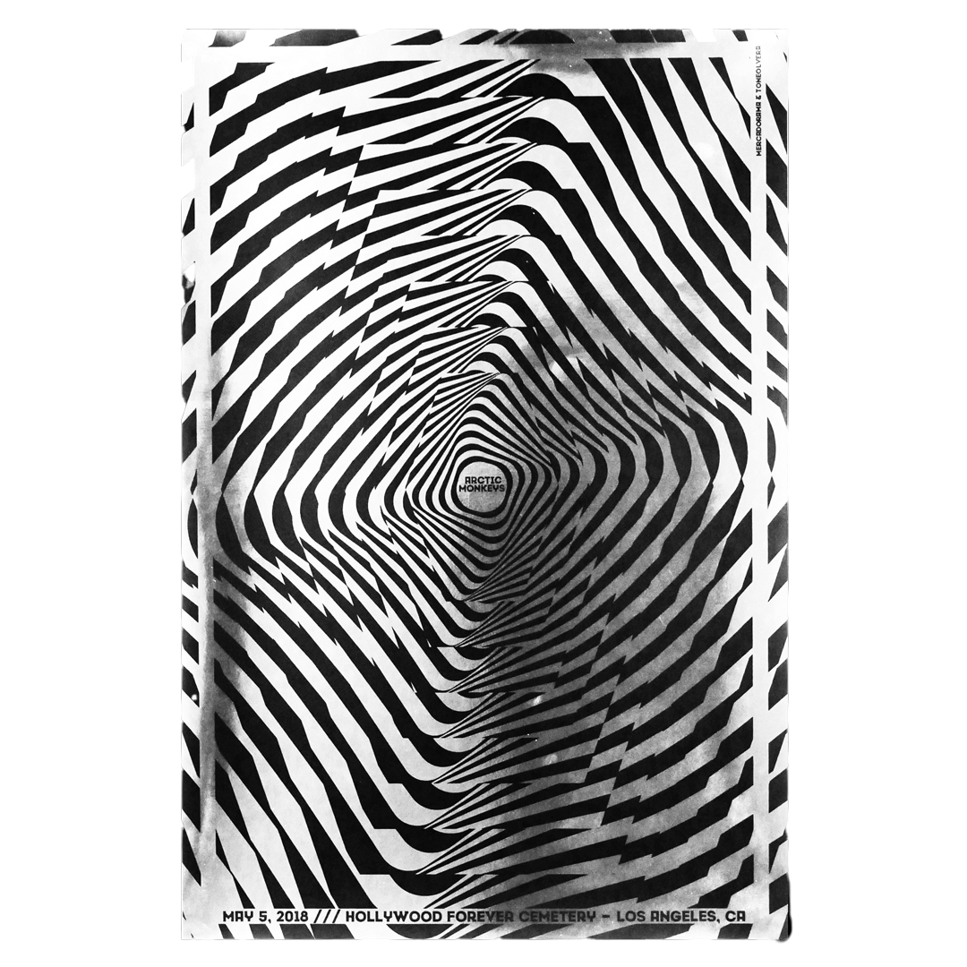Arctic Monkeys Los Angeles 2018 x Tone Olvera Gig Poster