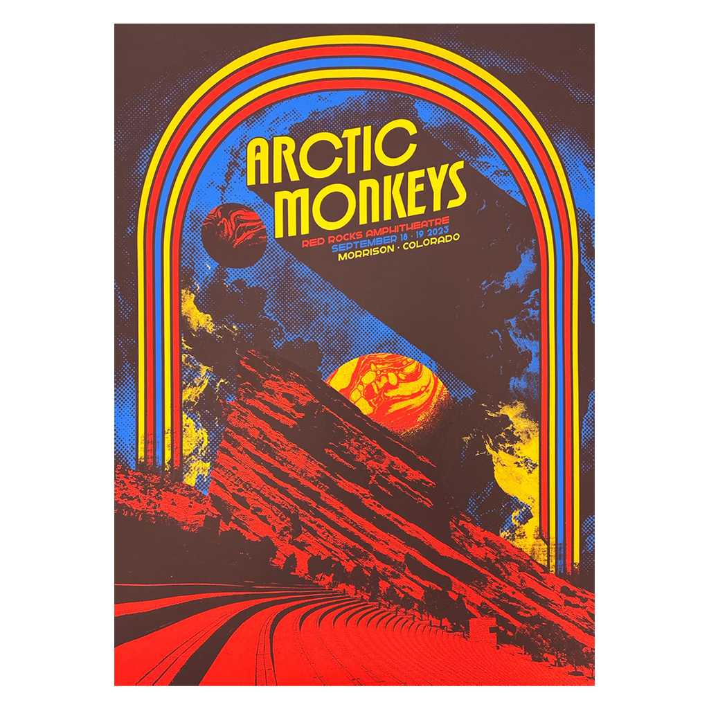 Arctic Monkeys Colorado 2023 x Nares Gig Poster