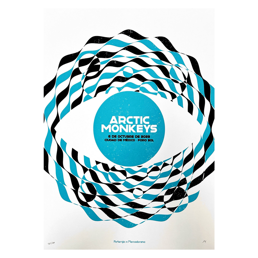Arctic Monkeys CDMX Oct 6 2023 x Porterrific Gig Poster