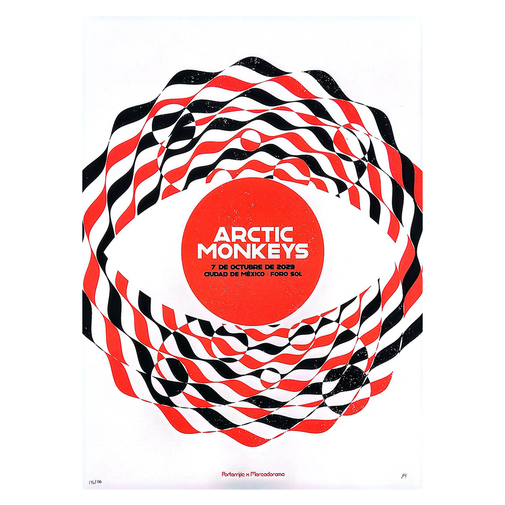 Arctic Monkeys CDMX Oct 7 2023 x Porterrific Gig Poster