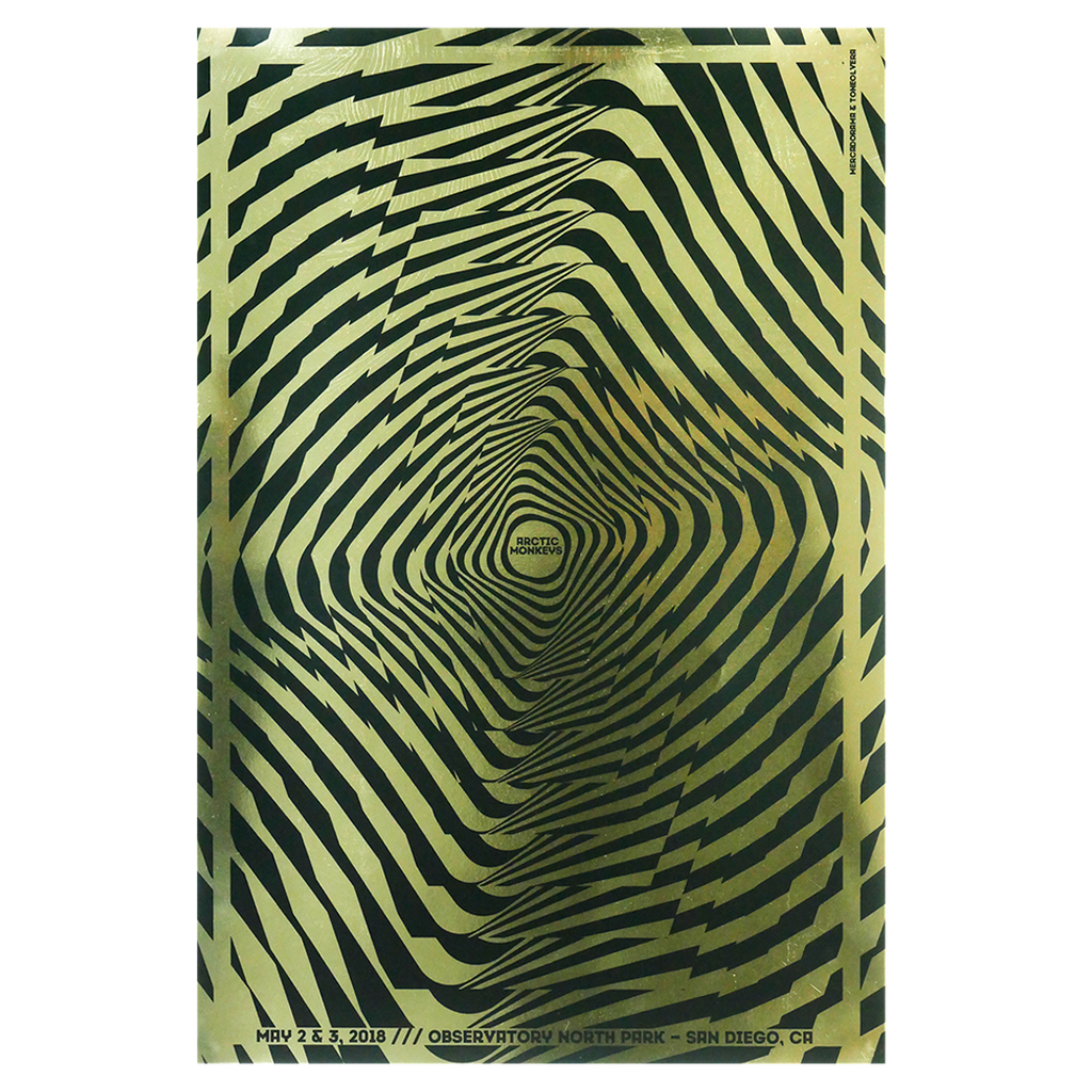 Arctic Monkeys San Diego 2018 Tone Olvera Gig Poster