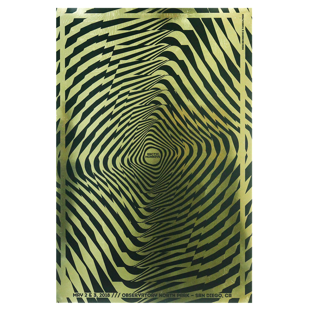 Arctic Monkeys San Diego 2018 Tone Olvera Gig Poster
