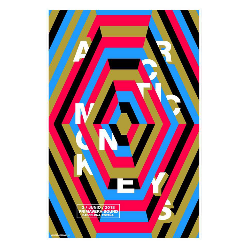 Arctic Monkeys Barcelona 2018 x Yurex Omazkin Gig poster