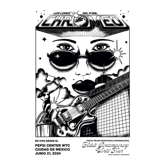 Chromeo México 2024 x Dannnprints Gig Poster