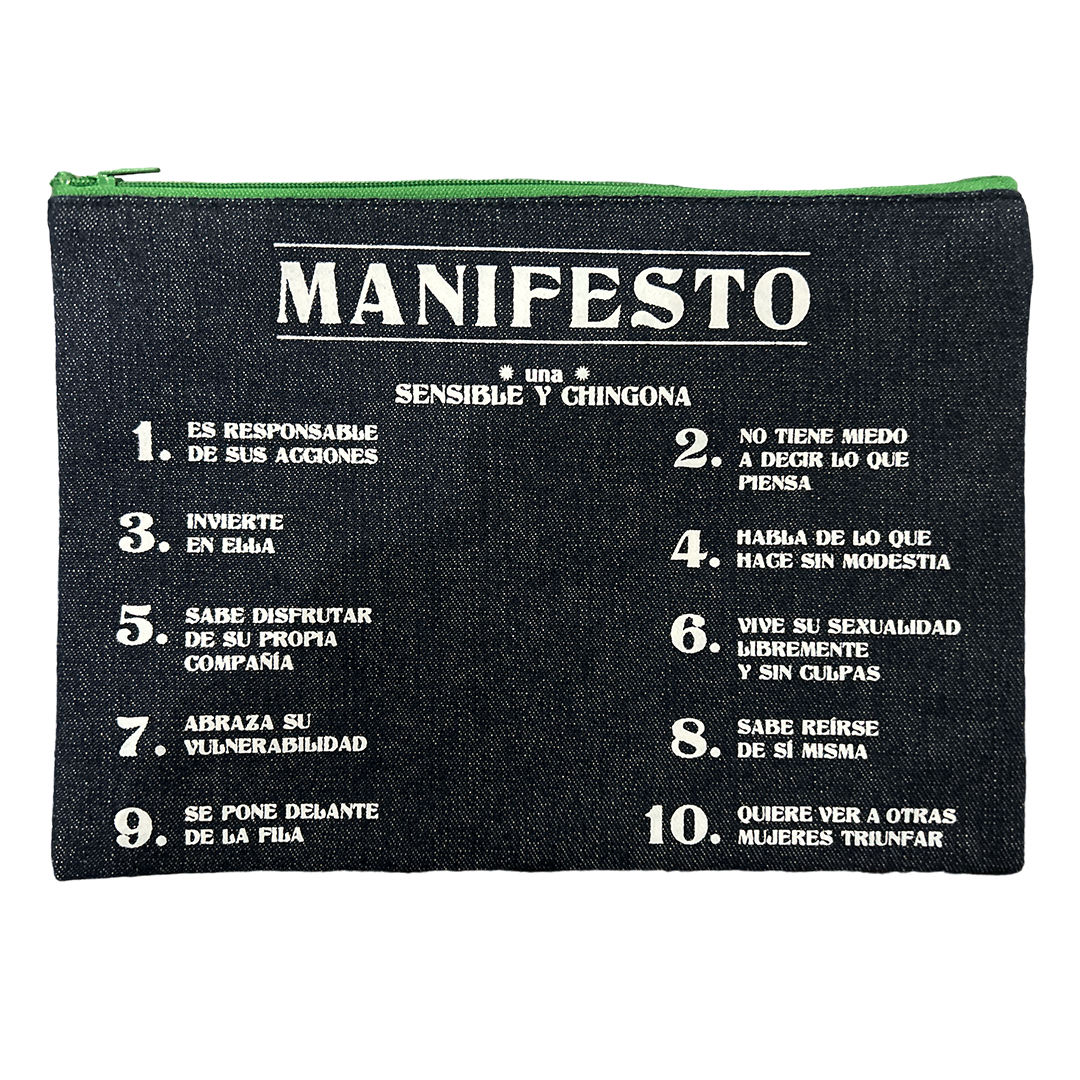 "Manifesto" Cosmetiquera