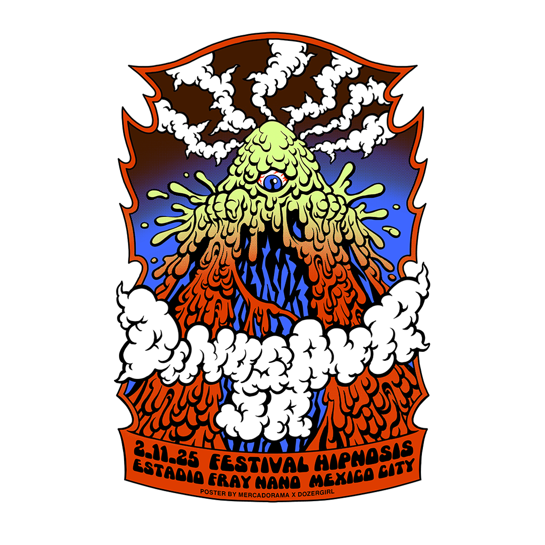 Dinosaur Jr CDMX x Dozergirl Gig Poster