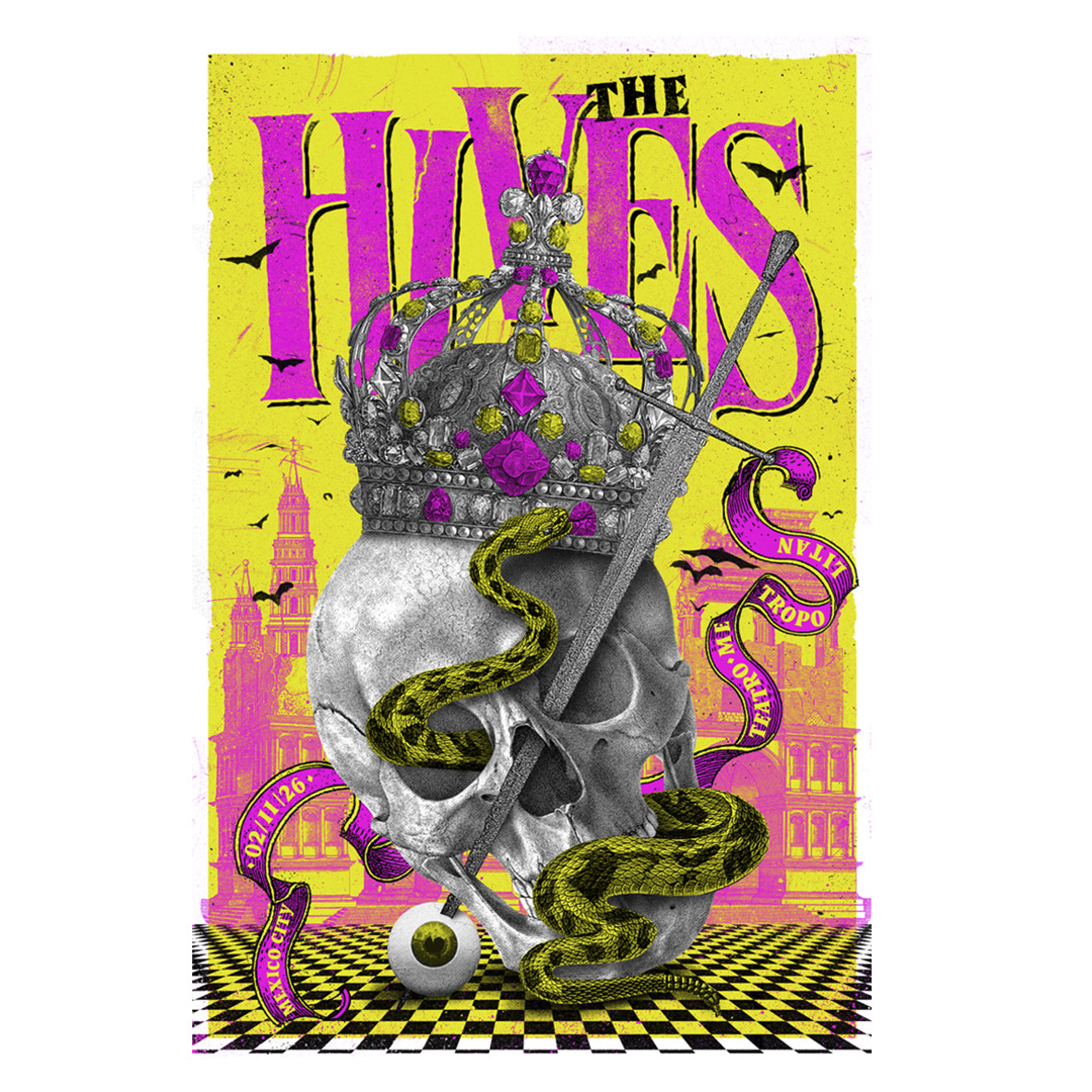 The Hives México 2026 x Eduardo Ramón Gig Poster