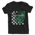 "Checkered Jungle" T-shirt Mujer