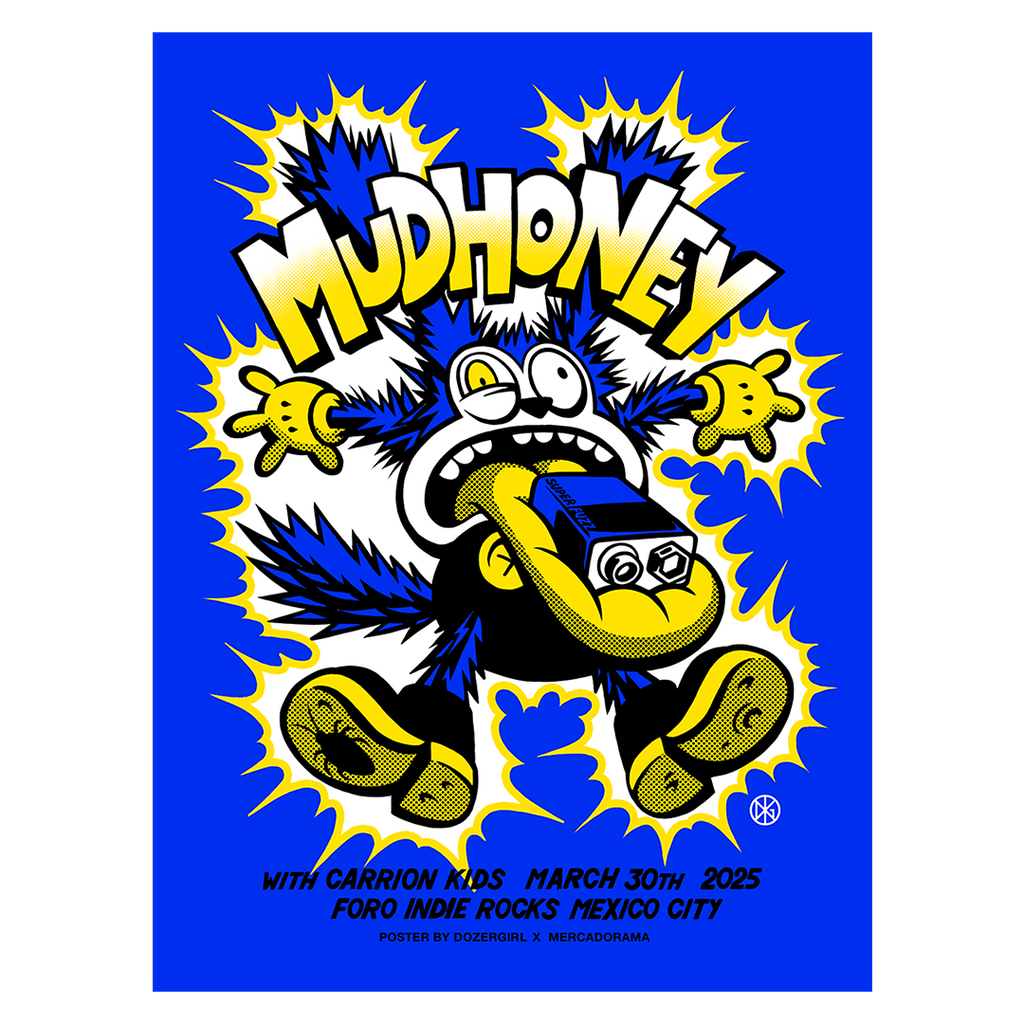 Mudhoney México 2025 x Dozergirl Gig Poster