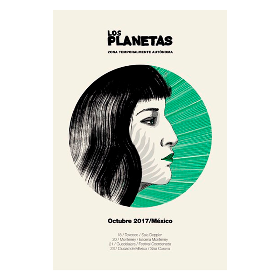 Los Planetas Mexico 2017 x Kraken Gig Poster