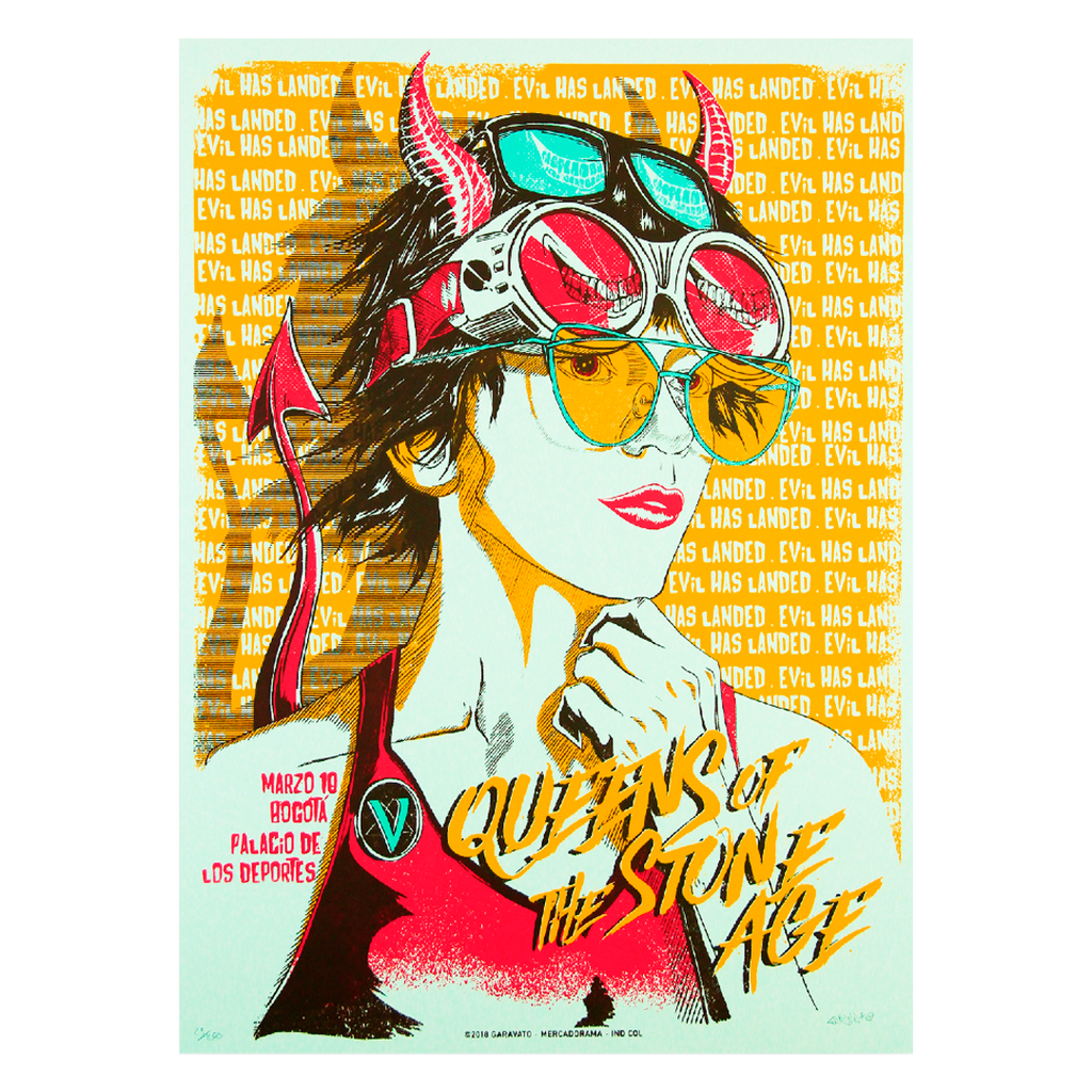 QOTSA Bogotá 2018 x Garavato Gig Poster
