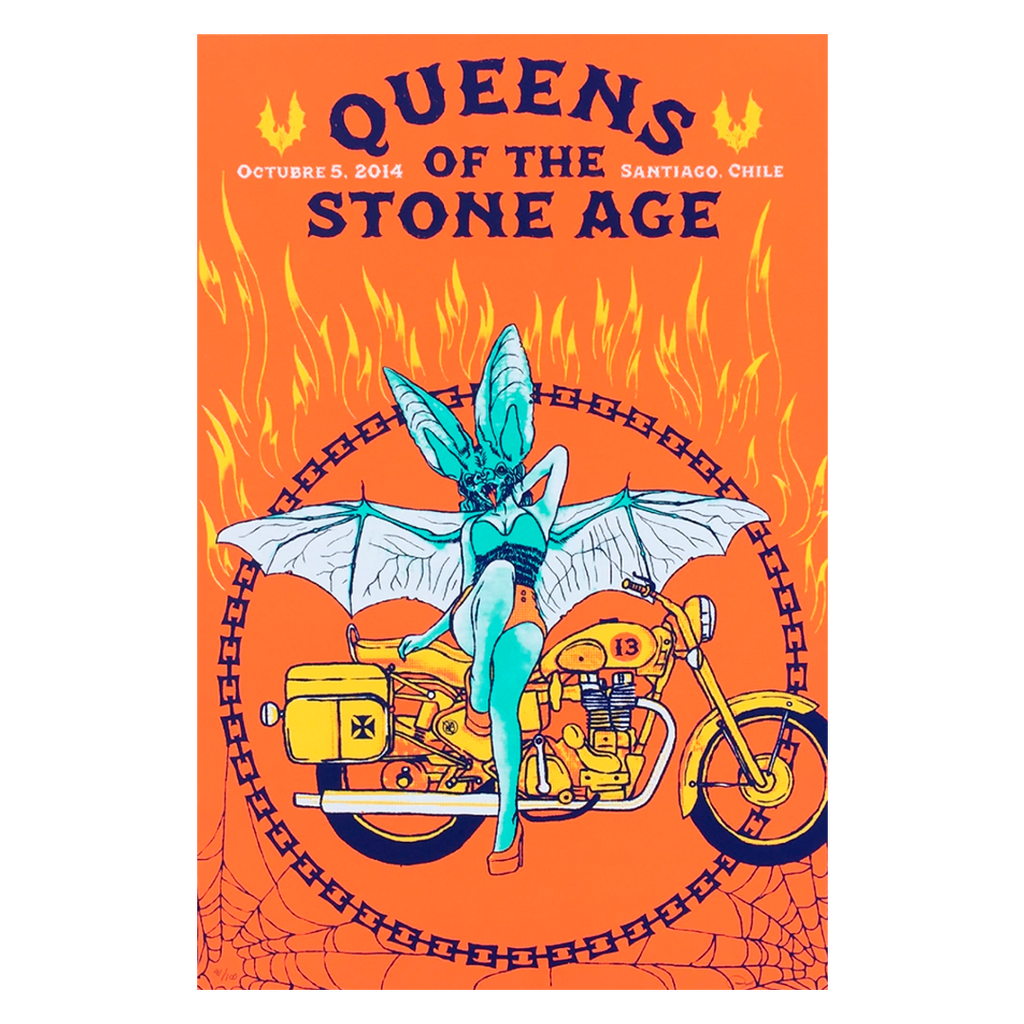 QOTSA Santiago de Chile 2014 x Quique Ollervides Gig Poster