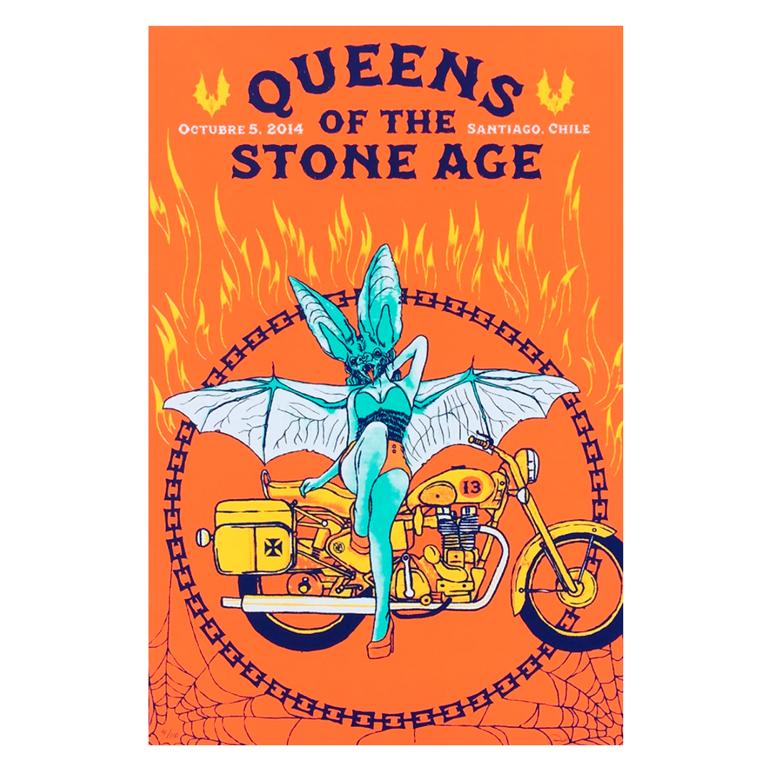 QOTSA Santiago de Chile 2014 x Quique Ollervides Gig Poster