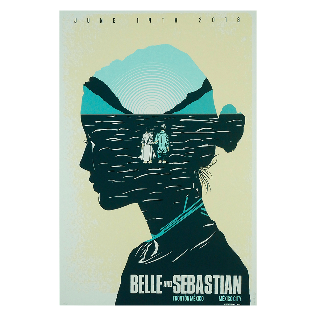 Belle and Sebastian CDMX 2018 x Nares Gig Poster