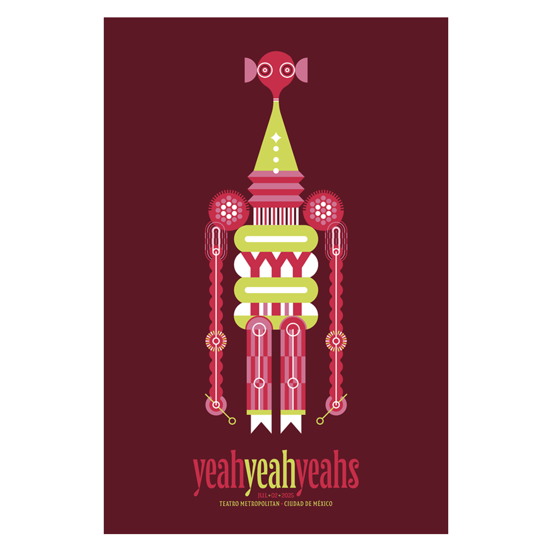 Yeah Yeah Yeahs CDMX 3 x Quique Ollervides Gig Poster