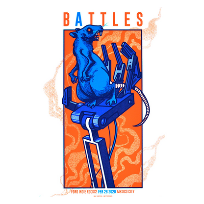 Battles Mexico 2020 x Mike Sandoval Gig Poster