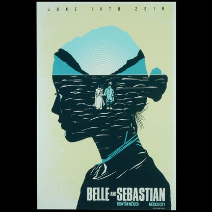 Belle and Sebastian México 2018 Nares Gig Poster