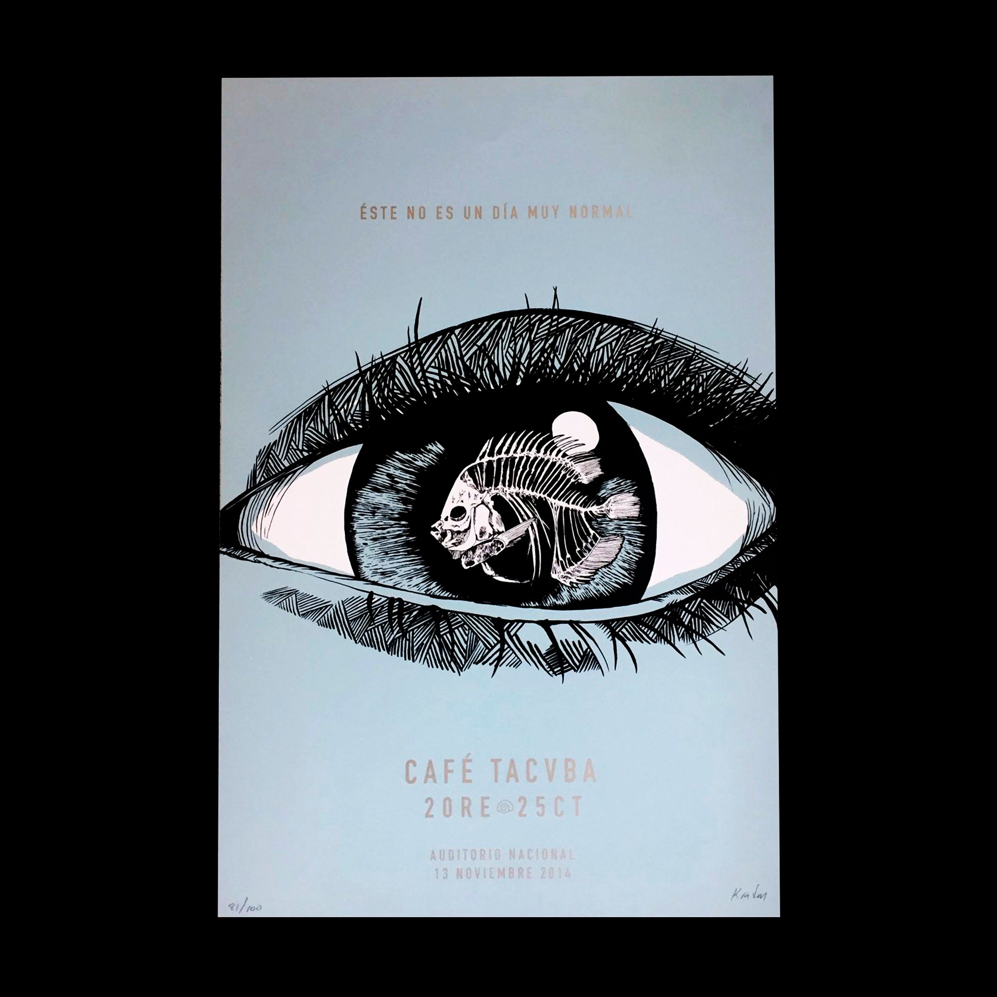 Café Tacvba 20 años de Re México 2014 Kraken Gig Poster