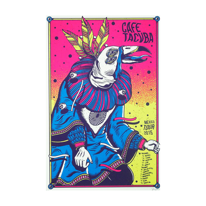 Cafe Tacvba Mexico Tour 2015 x Tone Olvera Gig Poster