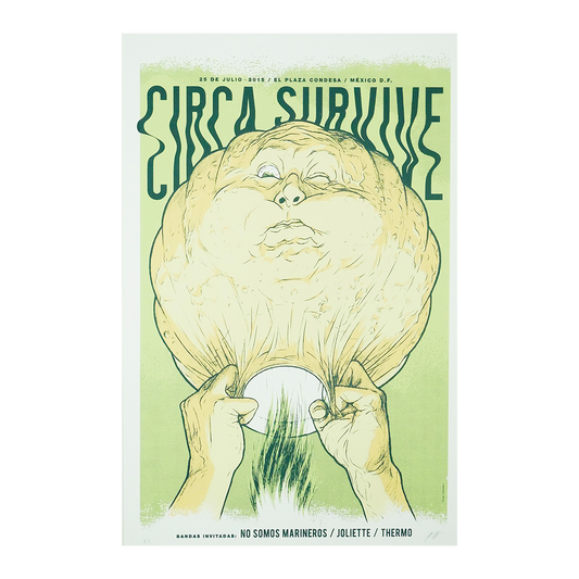 Circa Survive México 2015 x Yurex Omazkin Gig Poster