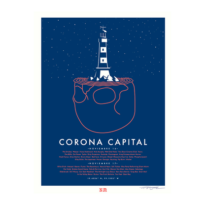 Corona Capital 2019 x Never Made Gig Poster