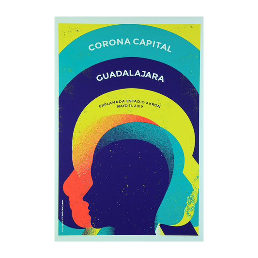 Corona Capital Guadalajara 2019 x Porterrific Gig poster