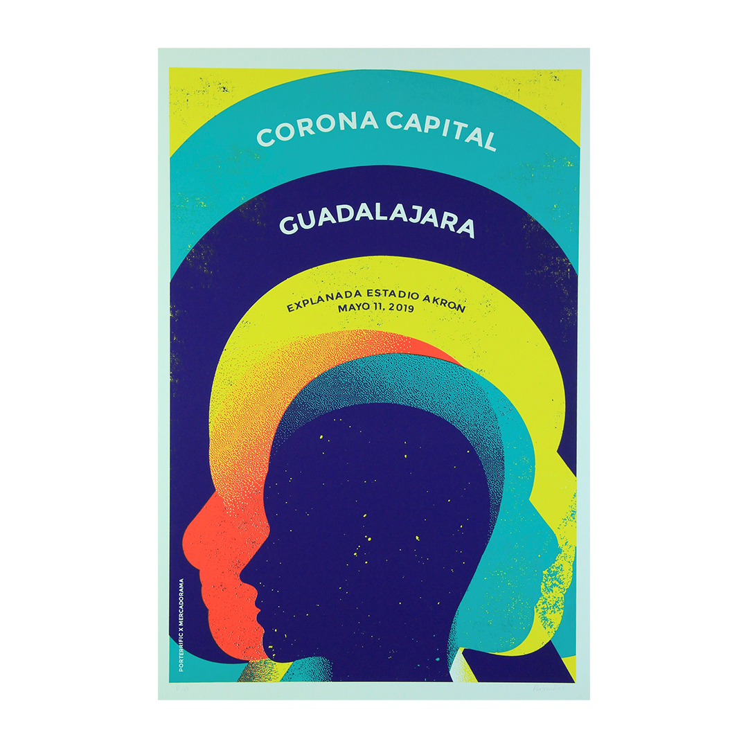 Corona Capital Guadalajara 2019 x Porterrific Gig poster