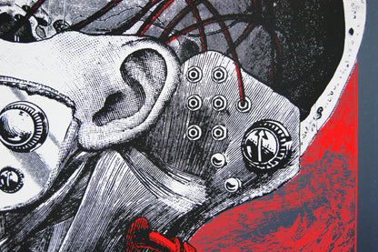 Nine Inch Nails  México 2018 Snake Heads Gig Poster