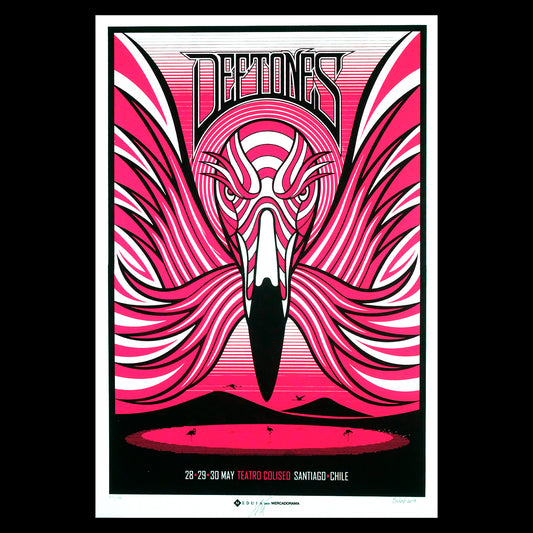 Deftones Chile 2018 Medula Gig Poster