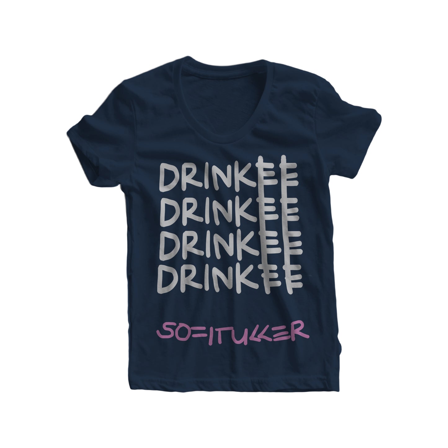 "Drinkee" T-Shirt Mujer