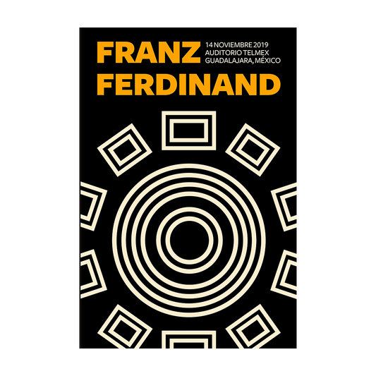 Franz Ferdinand Guadalajara 2019 Tania León Gig poster