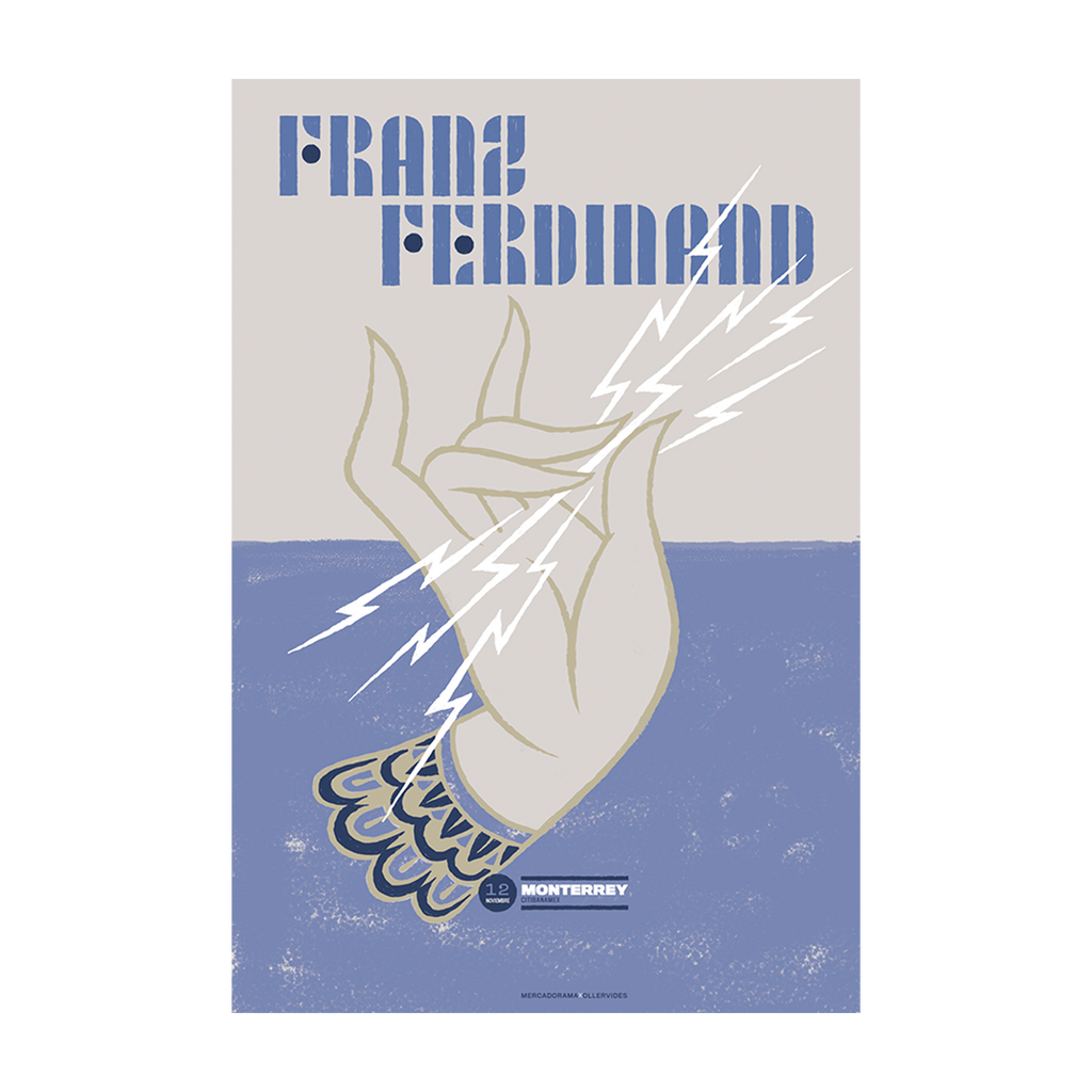 Franz Ferdinand Monterrey 2019 Quique Ollervides Gig poster