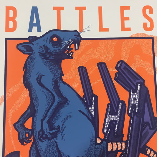 Battles Mexico 2020 x Mike Sandoval Gig Poster
