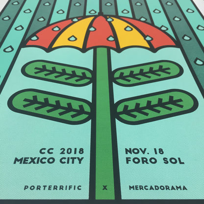 Death Cab for Cutie Mexico 2018 Porterrific Gig Poster