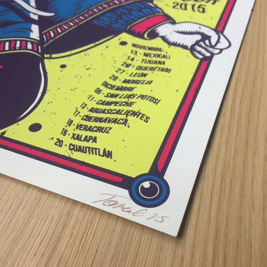 Cafe Tacvba Mexico Tour 2015 x Tone Olvera Gig Poster