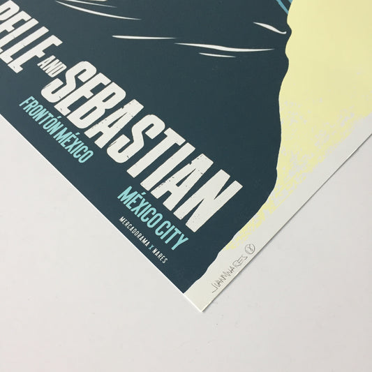 Belle and Sebastian México 2018 Nares Gig Poster