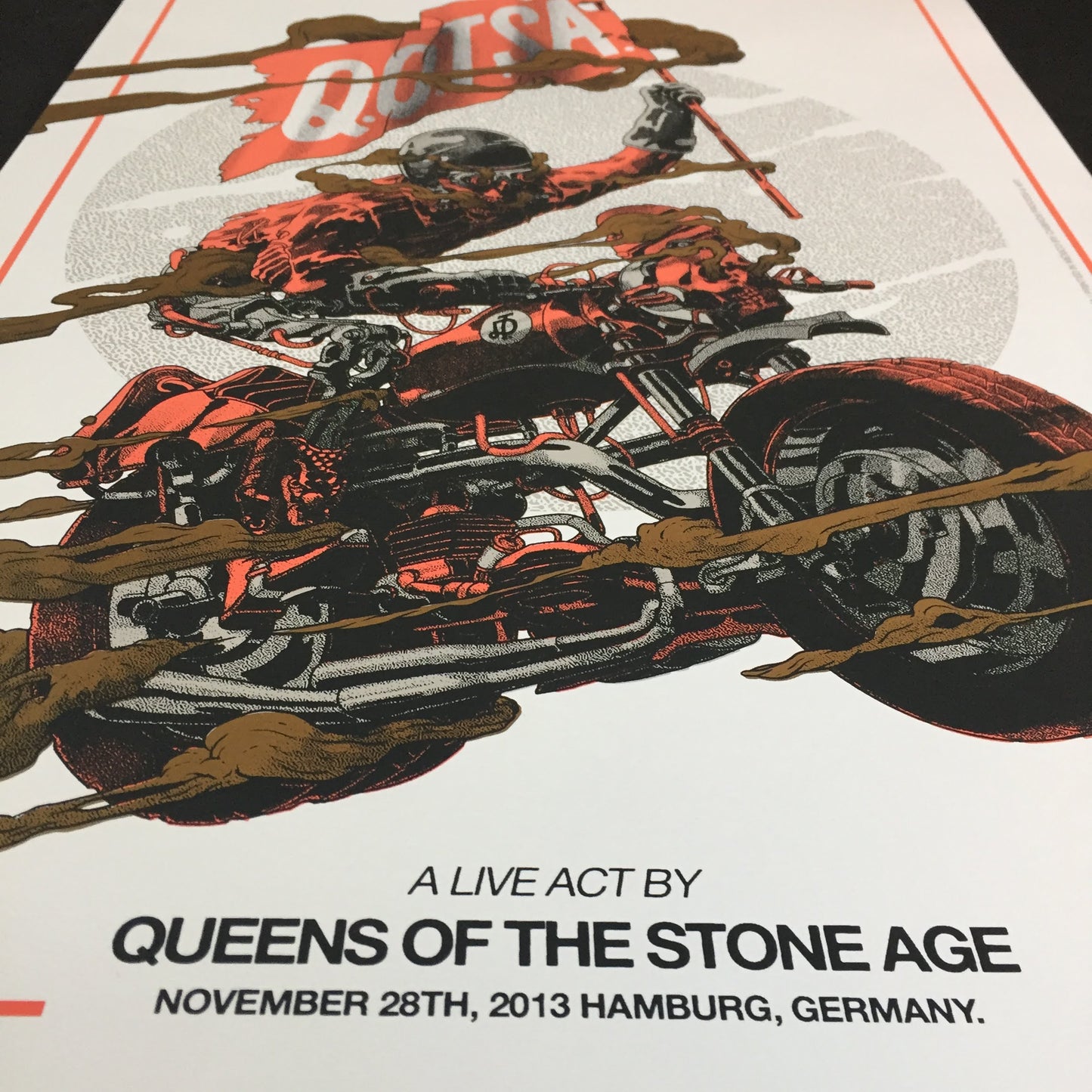 Queens of the Stone Age Hamburg 2013 Smithe Gig Poster