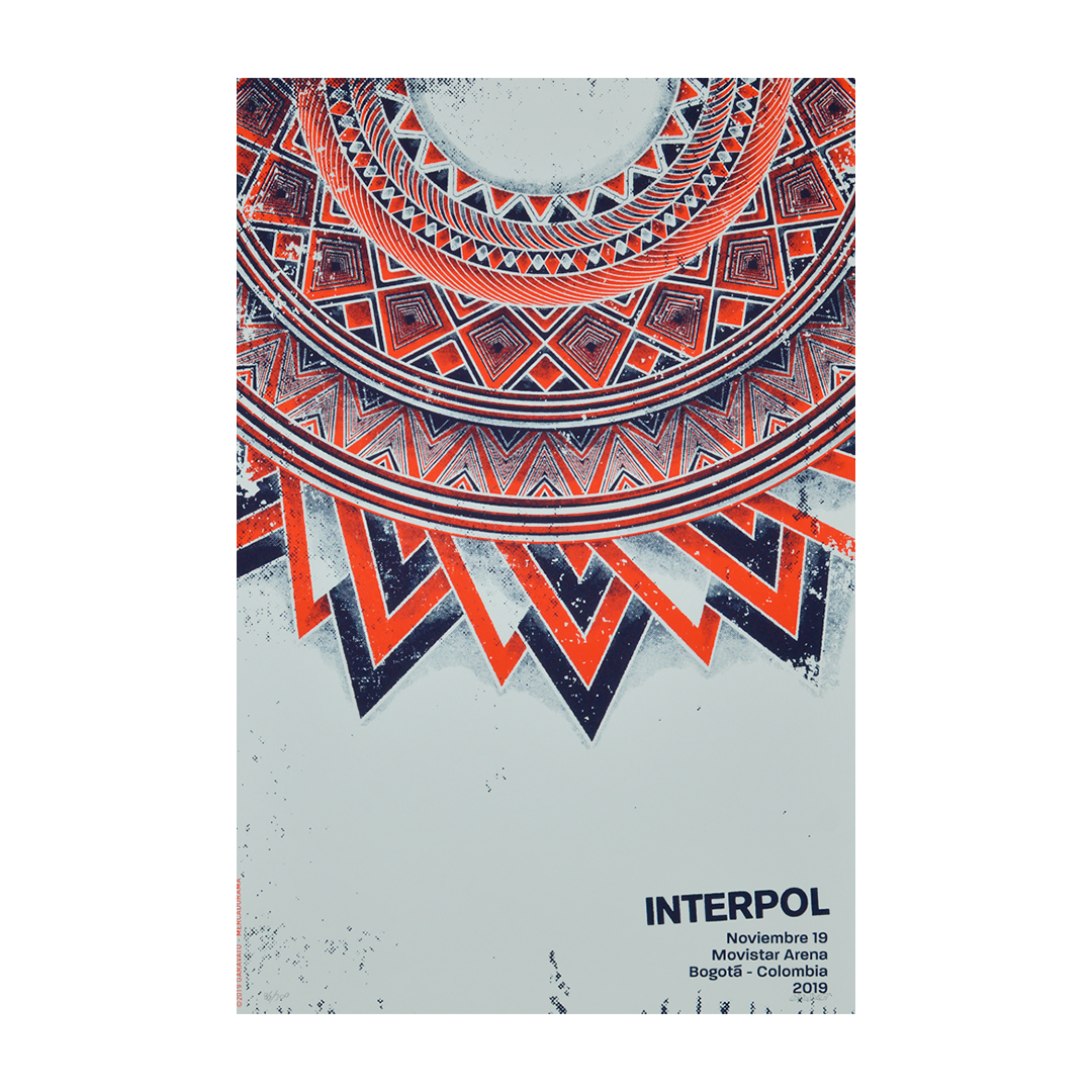 Interpol Colombia 2019 Garavato Gig poster