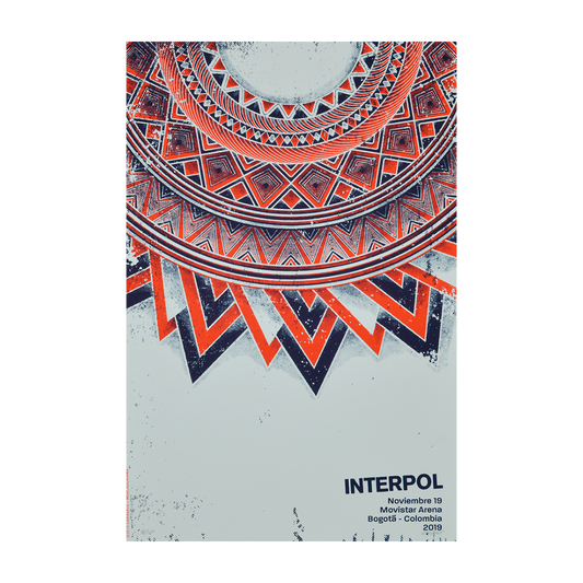 Interpol Colombia 2019 Garavato Gig poster